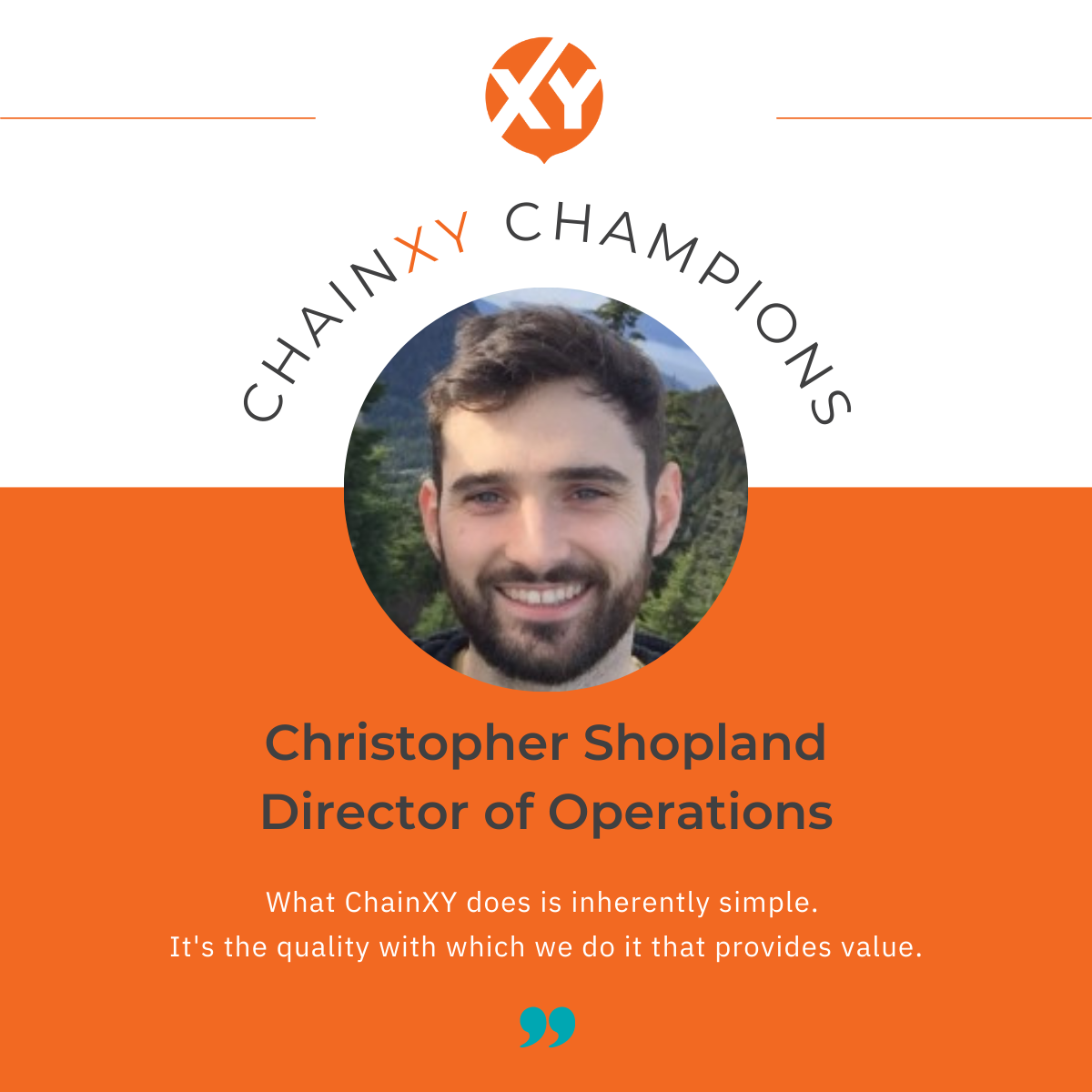 ChainXY Champions Christopher Shopland
